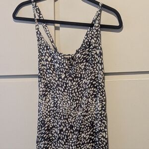 Saltwater LUXE Navy and White Midi Dress